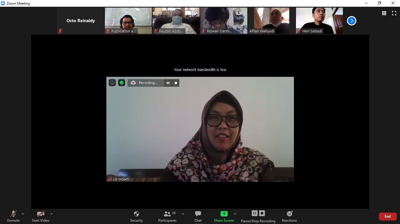 Penyampaian teknis kegiatan dan laporan kegiatan Oleh Deputy Administrasi