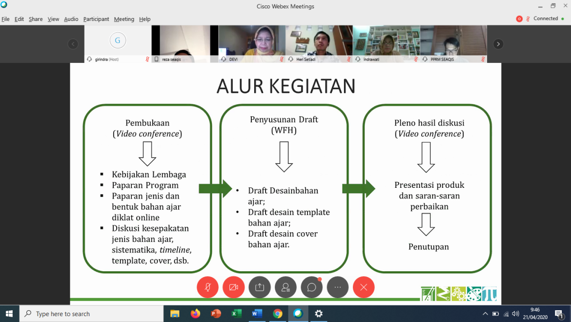 Online Workshop on Preparation of Drafting Teaching Materials